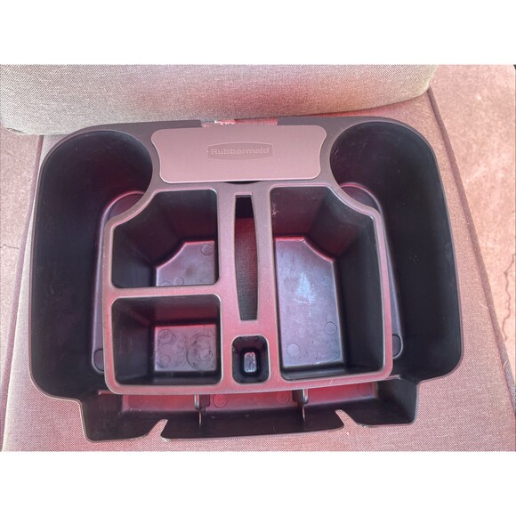 Rubbermaid Automotive Car Organizer Bin Portable Tote 3302 *used* Black - Picture 1 of 6